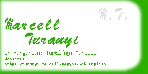 marcell turanyi business card